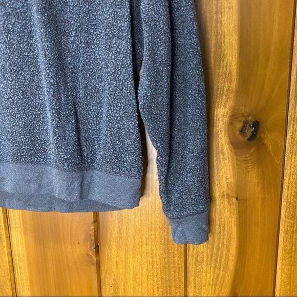 Aerie: Thin Sherpa Fleece Loungewear Pullover Sweatshirt Hoodie Gray Small - Picture 3 of 7